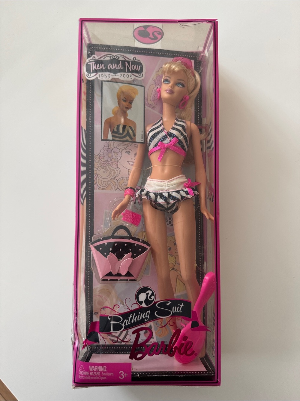Barbie Then & Now Bathing Suit 50th Anniversary Doll 1959-2009 Classic NEW